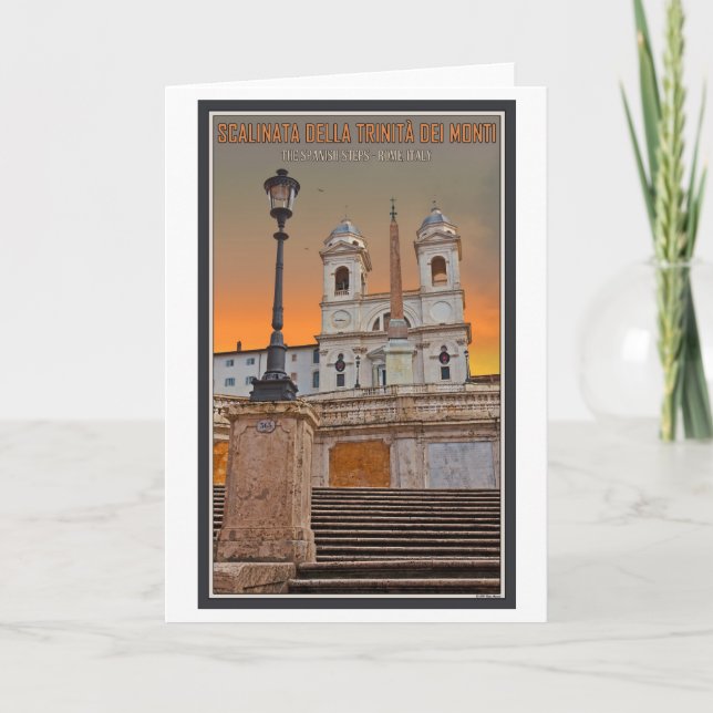 Rome - The Spanish Steps Card (Front)