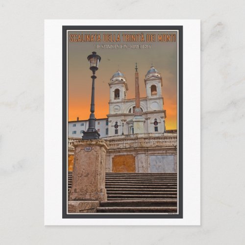 Rome _ The Spanish Steps Postcard