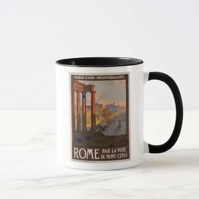 Rome through the Mont-Cenis Mug (Right)