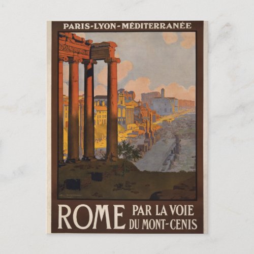 Rome through the Mont_Cenis Postcard