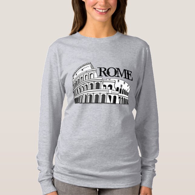 ROME, travel shirts, add text T-Shirt (Front)