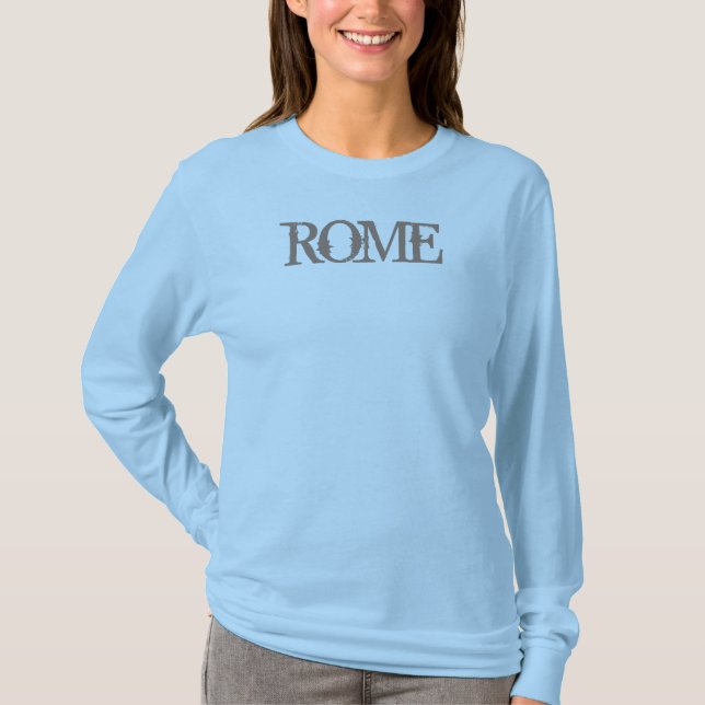 ROME, travel shirts, add text T-Shirt (Front)