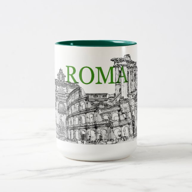 rome travel souvenir coffee mug (Center)