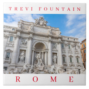 Rome Trevi Fountain ceramic tile