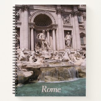 Rome, Trevi Fountain Cust. Notebook