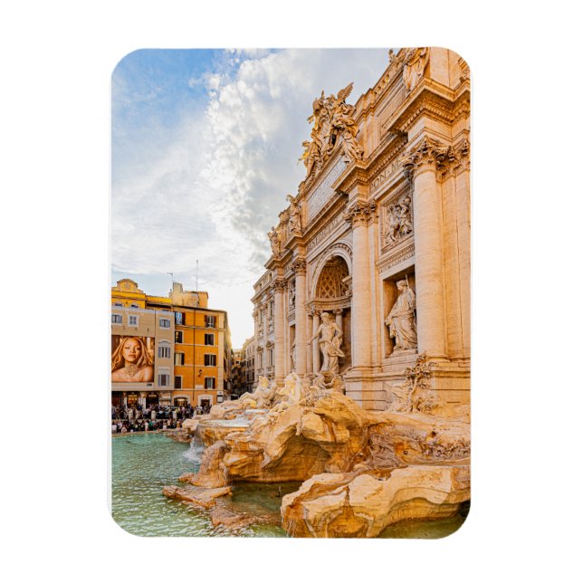 Rome Trevi Fountain Magnet (Vertical)