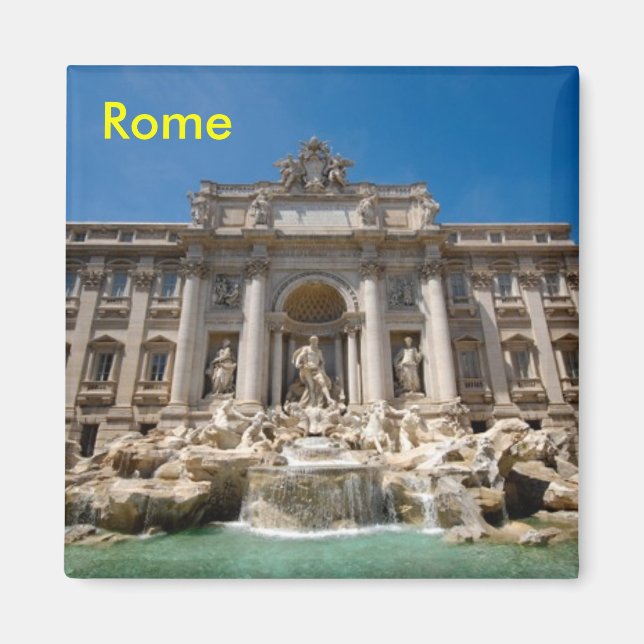 Rome Trevi Fountain Magnet (Front)
