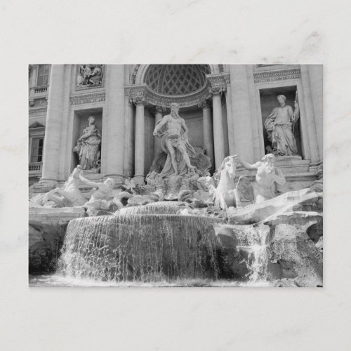 Rome Trevi Fountain Postcard