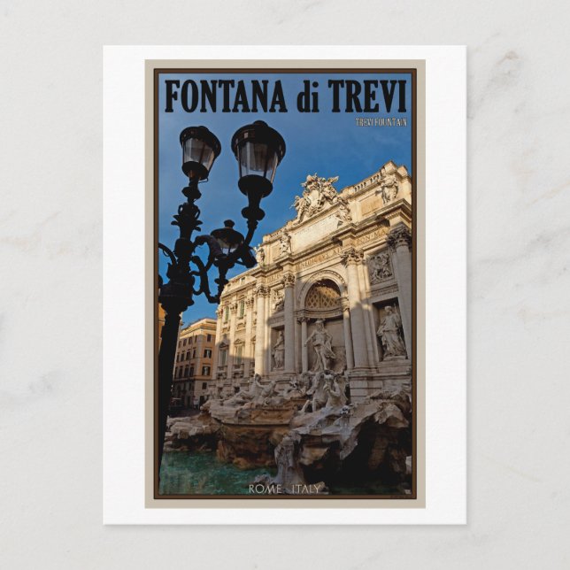 Rome - Trevi Fountain Postcard (Front)