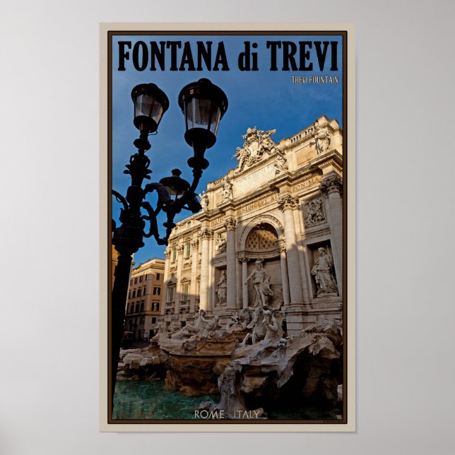 Rome - Trevi Fountain Poster (Front)