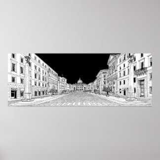 Rome Vatican City St. Peter Basilica Travel Print