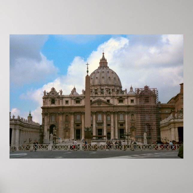Rome, Vatican, St Peter's Basilica Poster (Front)