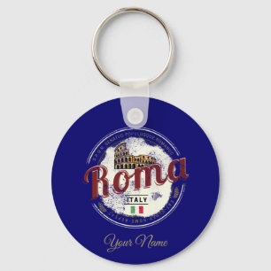 Rome Vintage coliseum Italy souvenir Keychain