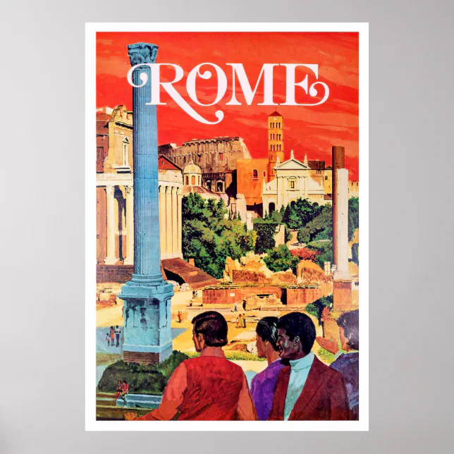 Rome, vintage travel poster | Zazzle