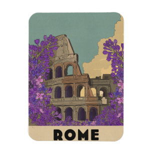 Rome Vintage Travel Poster Magnet