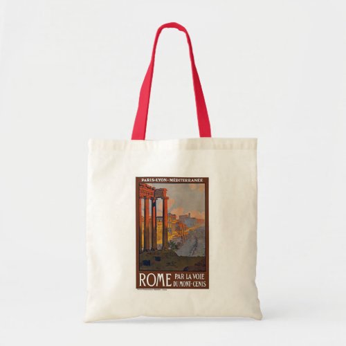 Rome Vintage Travel Poster Tote Bag