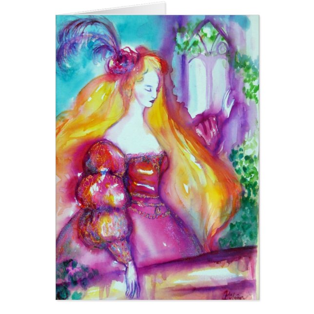 ROMEO AND JULIET BALCONY SCENE Valentine's Day Cards (Front)