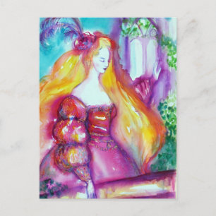 ROMEO AND JULIET BALCONY SCENE Valentine's Day Holiday Postcard