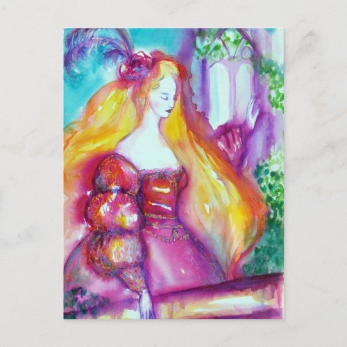 ROMEO AND JULIET BALCONY SCENE Valentines Day Holiday Postcard