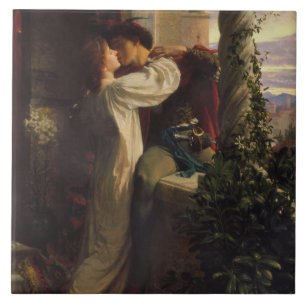 Romeo and Juliet (by Frank Dicksee) Ceramic Tile