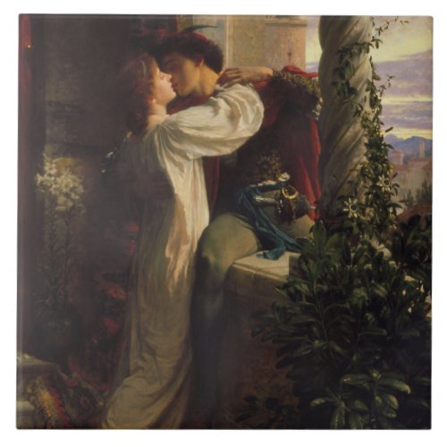 Romeo and Juliet by Frank Dicksee Ceramic Tile