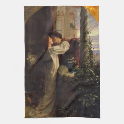 Romeo and Juliet by Frank Dicksee Kitchen Towel
