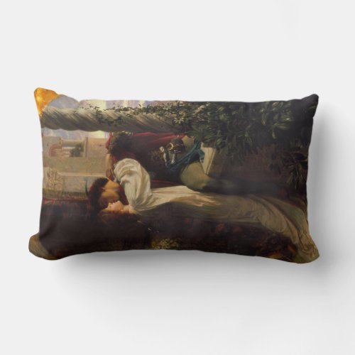 Romeo and Juliet by Frank Dicksee Lumbar Pillow