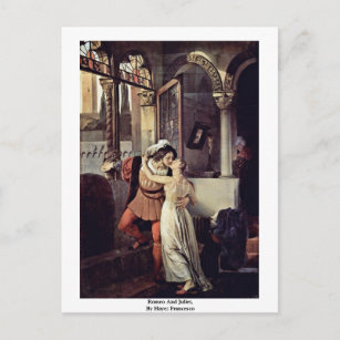 Romeo And Juliet, By Hayez Francesco Postcard