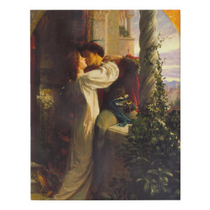 Romeo and Juliet c. 1884 by Sir Frank Dicksee Faux Canvas Print