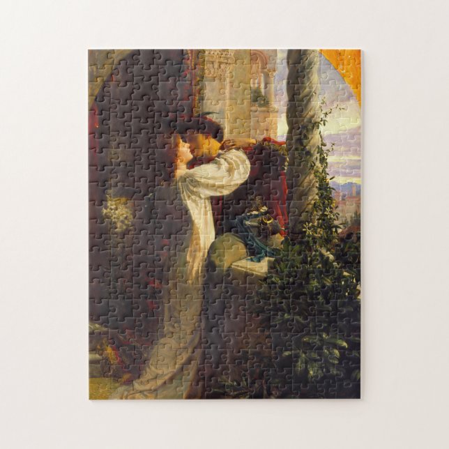 Romeo and Juliet c. 1884 by Sir Frank Dicksee Jigsaw Puzzle (Vertical)