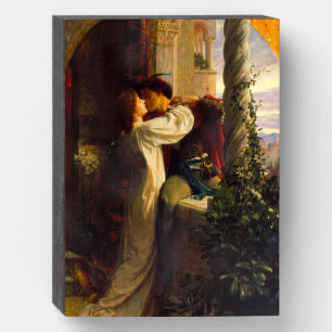 Romeo and Juliet c. 1884 by Sir Frank Dicksee Wooden Box Sign