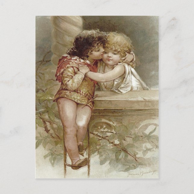 Romeo And Juliet Frances Brundage Valentine Holiday Postcard (Front)