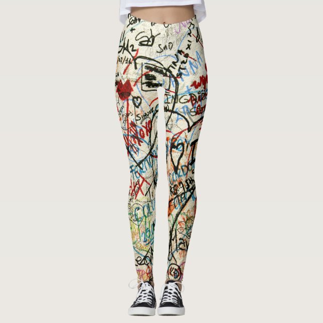 Romeo and Juliet love letters Leggings (Front)