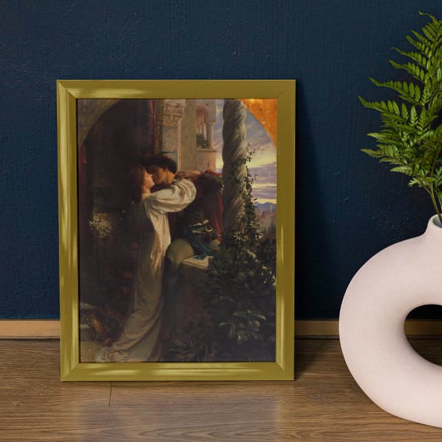 Romeo and Juliet Painting by Sir Francis Dicksee Canvas Print (Romeo and Juliet Painting by Sir Francis Dicksee Print)
