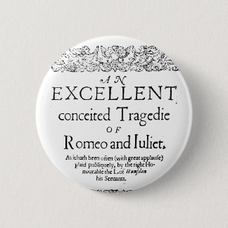 Romeo and Juliet Pinback Button