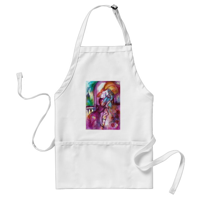 ROMEO AND JULIET Romantic Valentines's Day Adult Apron (Front)