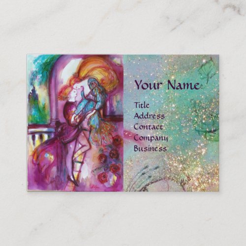 ROMEO AND JULIET Romantic Valentiness Day Business Card