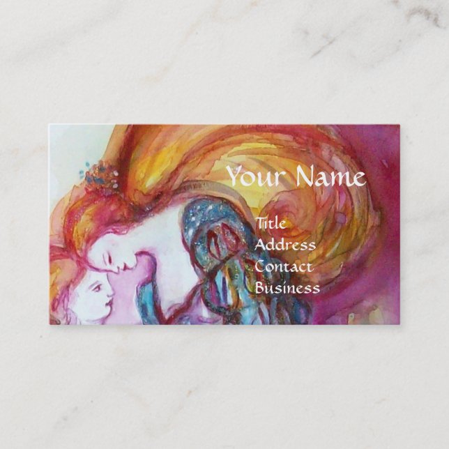 ROMEO AND JULIET Romantic Valentines's Day Business Card (Front)