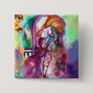 ROMEO AND JULIET Romantic Valentines's Day Button