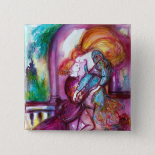 ROMEO AND JULIET Romantic Valentines's Day Button