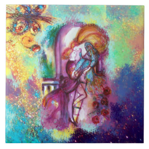 ROMEO AND JULIET Romantic Valentines's Day Ceramic Tile