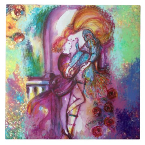 ROMEO AND JULIET Romantic Valentiness Day Ceramic Tile