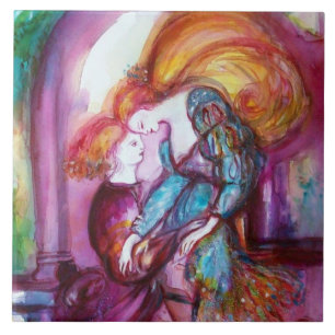 ROMEO AND JULIET Romantic Valentines's Day Ceramic Tile