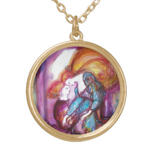 ROMEO AND JULIET Romantic Valentines's Day Gold Plated Necklace