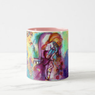 ROMEO AND JULIET Romantic Valentines's Day Hearts Two-Tone Coffee Mug