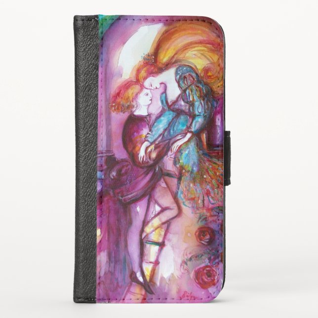 ROMEO AND JULIET Romantic Valentines's Day  iPhone Wallet Case (Front)