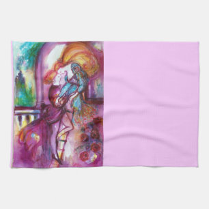 ROMEO AND JULIET Romantic Valentines's Day Kitchen Towel