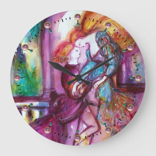 ROMEO AND JULIET Romantic Valentiness Day Large Clock