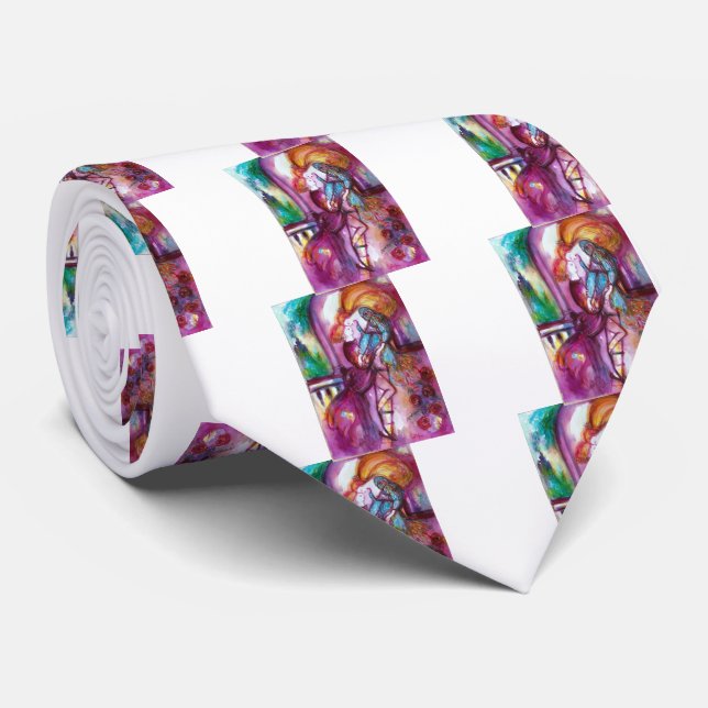 ROMEO AND JULIET Romantic Valentines's Day Neck Tie (Rolled)