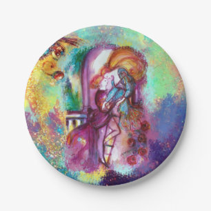 ROMEO AND JULIET Romantic Valentines's Day Paper Plates